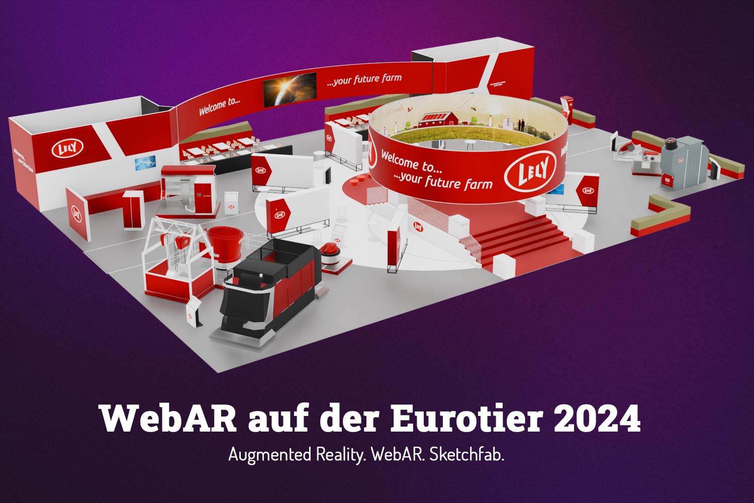 WebAR auf der Messe Eurotier, für Lely, von Logan Five WebAR auf der Messe Eurotier, für Lely, von Logan Five