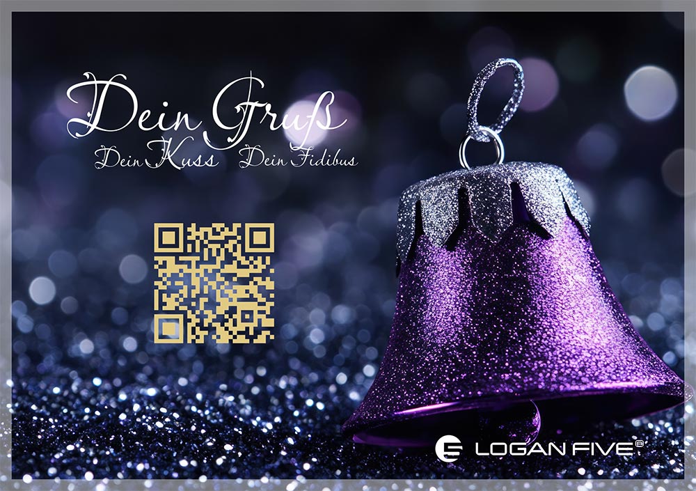 Weihnachtskarte Vorlage roodelcard by Logan Five®