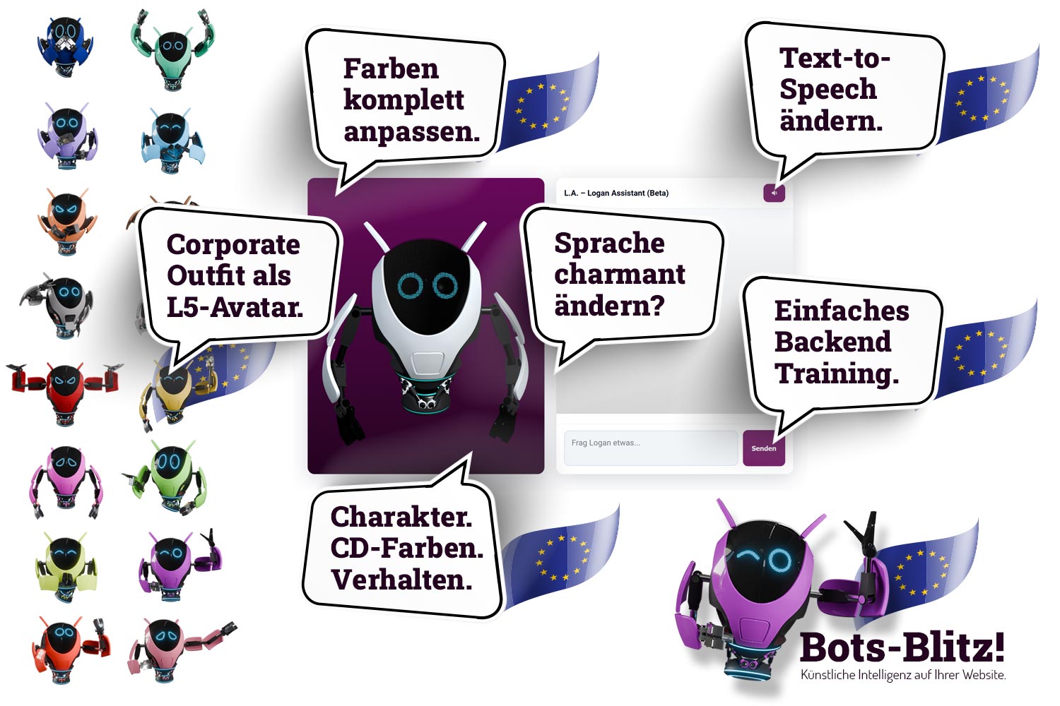 KI-Chatbot Logan in der Augmented Reality Agentur Logan Five