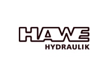 schwarzes Logo von Hawe Hydraulik