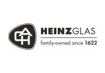 schwarzes Logo von Heinz Glas