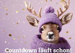 Schöne Weihnachtskarte von roodelcard by Logan Five®
