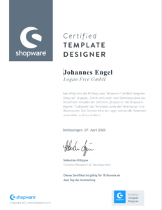 Shopware-Zertifikat, Shopware-Entwickler
