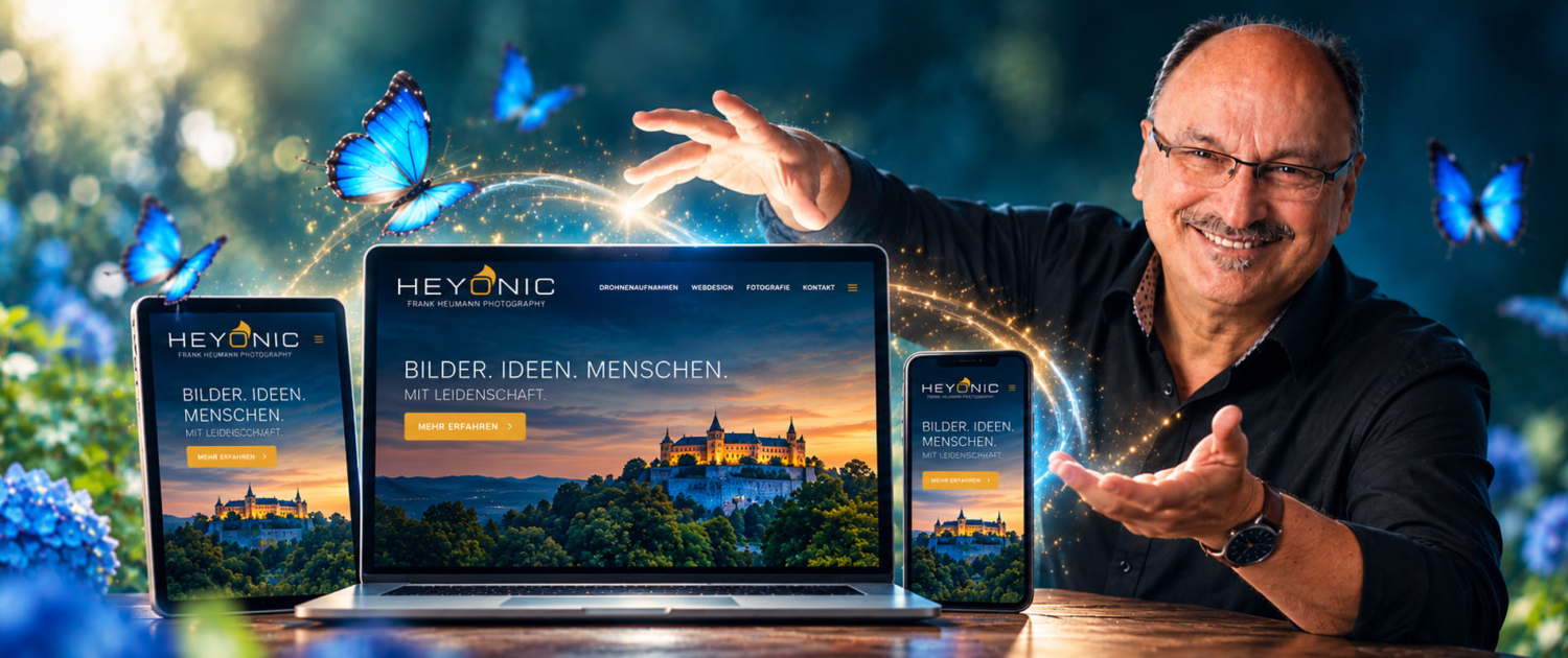 Webdesign Coburg und Drohnenflüge in Franken: Frank Heumann