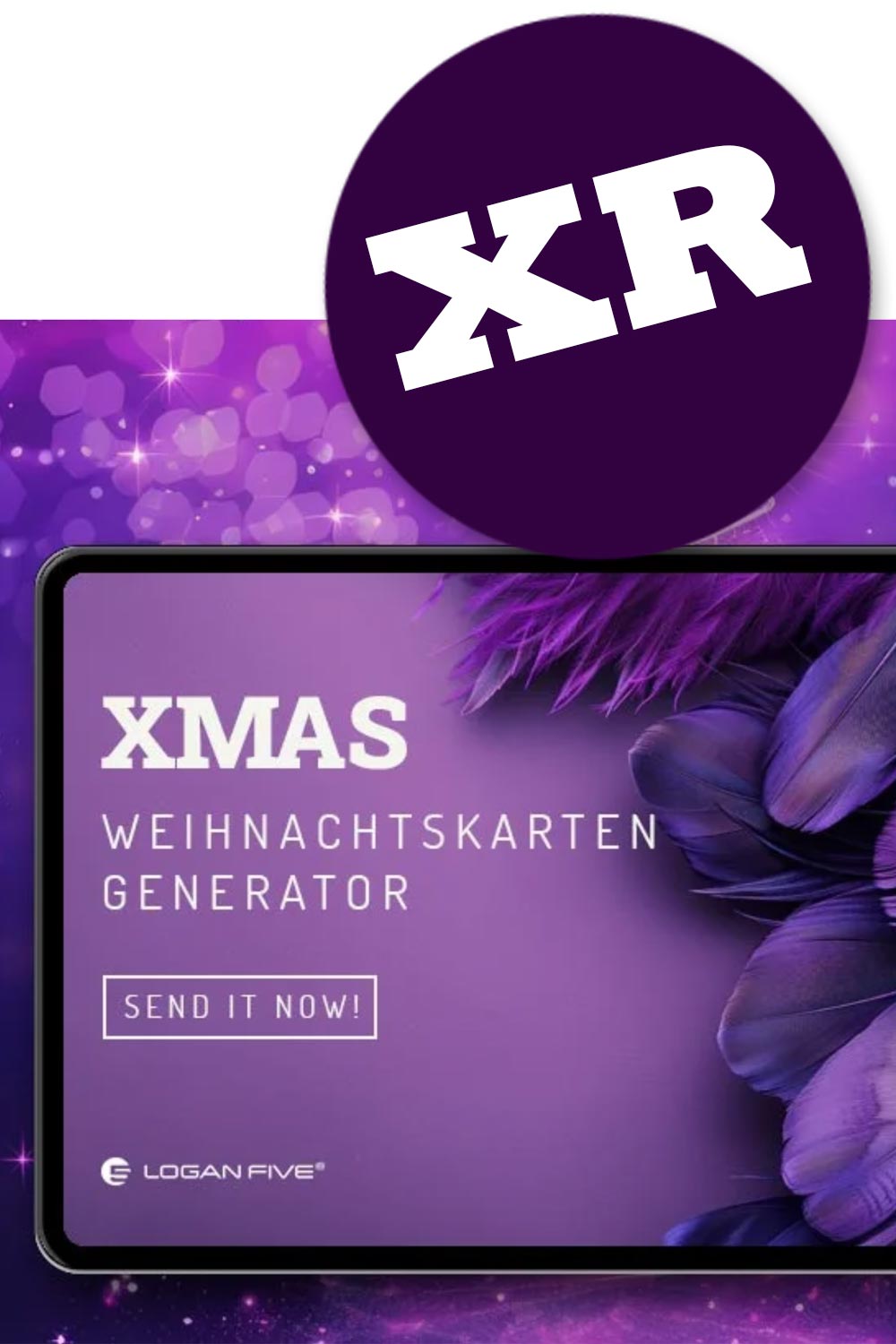 Digitale Weihnachtskarte Versandsoftware