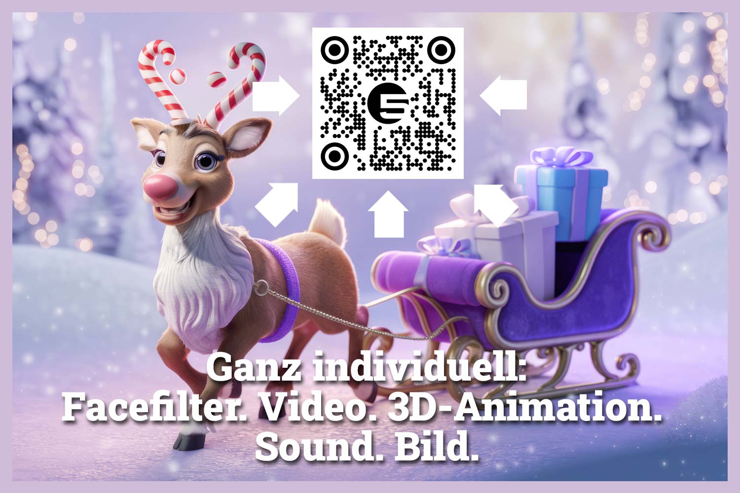 Außergewöhnliche Weihnachtskarten von Logan Five, mit Augmented Reality, Augmented Print
