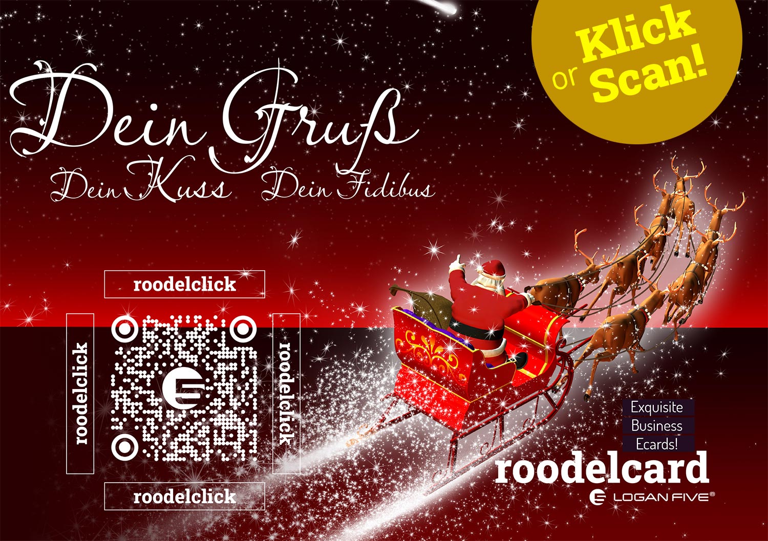 Idee Weihnachtskarte by Logan Five®, Weihnachtskarte Firma