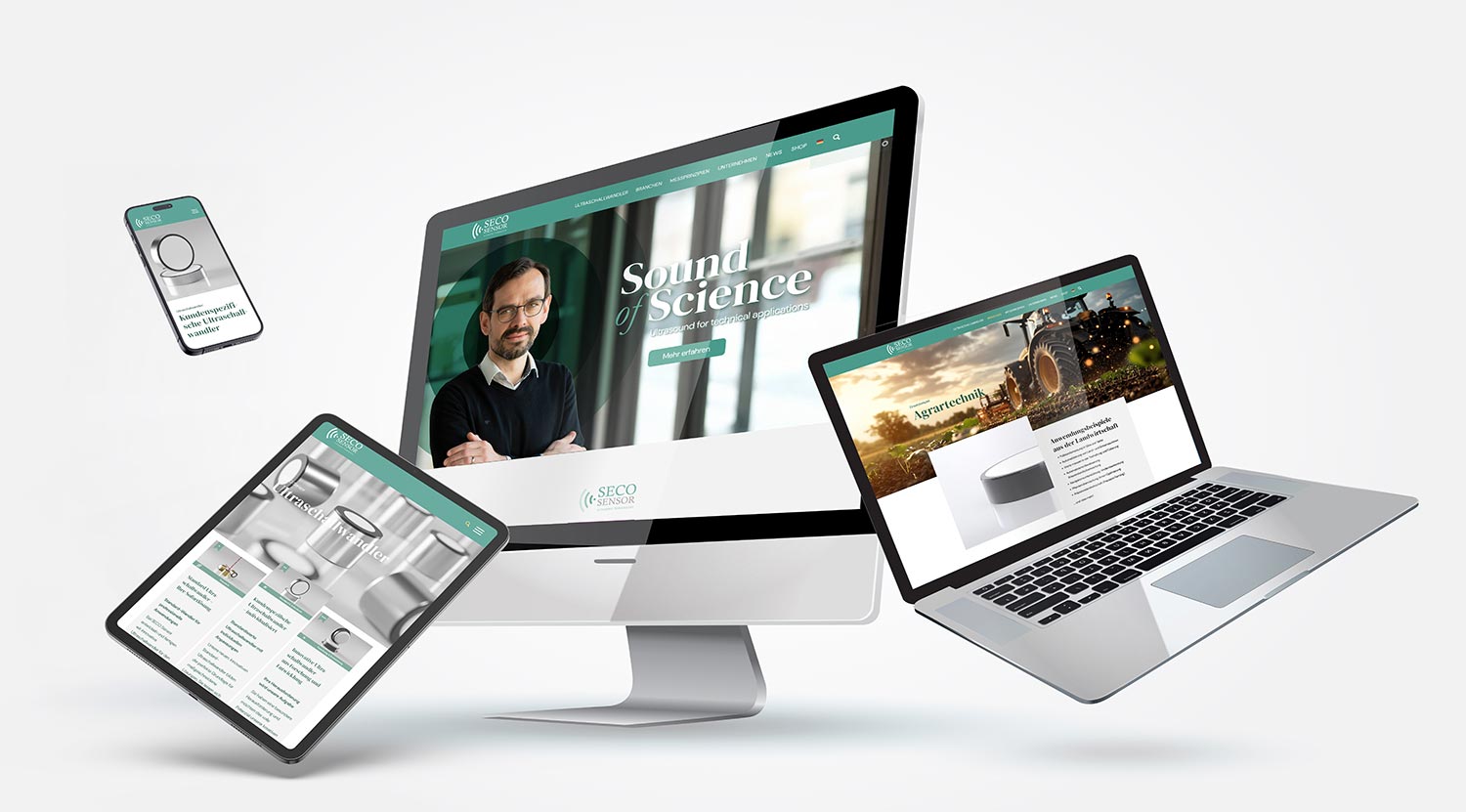 Webdesign Agentur, Wordpress-Agentur Coburg, Lichtenfels, Seco Sensor
